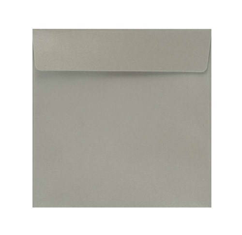 Koperty K4 HK kwadratowe Perłowe Srebrne 40-01 120gsm 50szt
