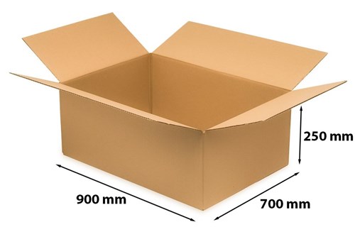 Karton klapowy 900x700x250mm C500 – mocne pudełka 10 szt.