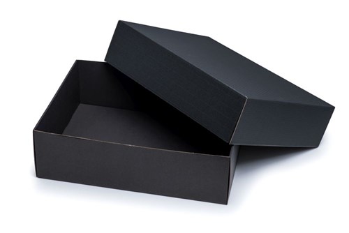 Pudełko karbowane czarne 400x310x120mm