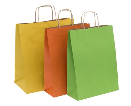 Torebka Papierowa Żółta