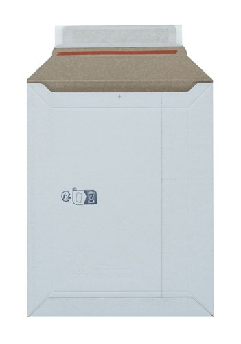 Sztywne koperty kartonowe 250x353mm B4 Białe