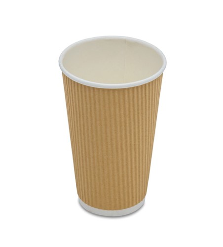 Kubek do kawy na wynos Karbowany Eco 400ml 25 szt.