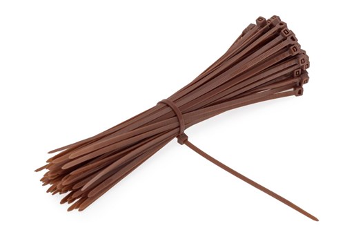 Opaska Zaciskowa 300/4,8mm Brązowa 100szt