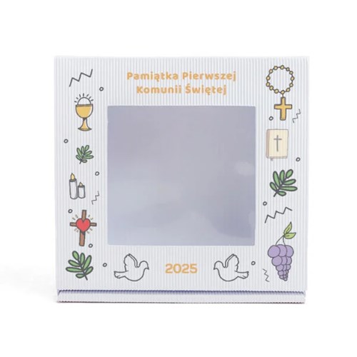 Karton wykrojnikowy KOMUNIA 150x140x55mm Karbowane