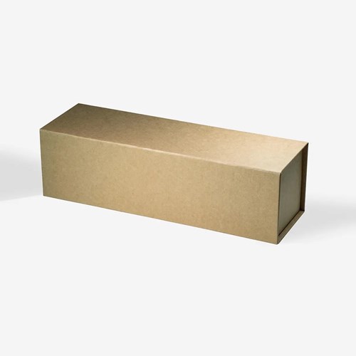 Naturalne pudełko prezentowe Kraft magnetyczne na wino 360 × 110 × 105 mm