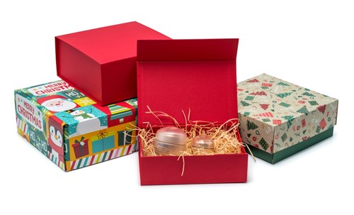 Pudełko Magnetyczne Czerwone 250x180x70mm Eleganckie Pudełko Ozdobne