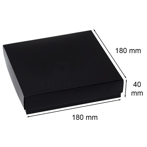 Pudełko Laminowane 180x180x40mm Czarne