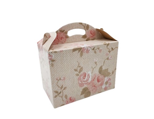 Pudełko z uchwytem 300x180x220mm F217 wzór kwiaty