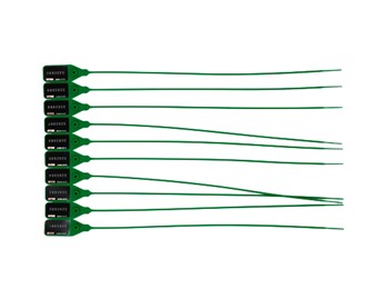 Plomba Plastikowa Unix L 385 Zielona 10szt