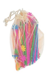 Woreczek 25x30 ECRU z siatki bawełnianej