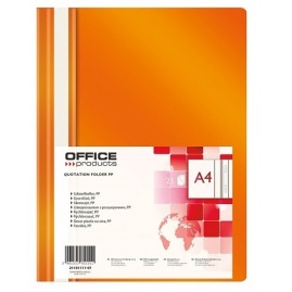 Skoroszyt A4 PP Office Products Pomarańcz 25szt.