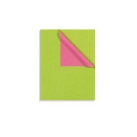 Papier Ozdobny KRAFT Zielono-Różowy 100cmx250m