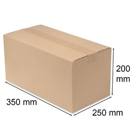 Karton klapowy 350x250x200mm BC580gsm, A4