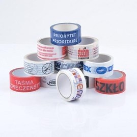 Taśma pakowa z nadrukiem, klej akryl, 48mm 60y, 1 kolor, 108szt rolek