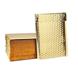 Koperty bąbelkowe metaliczne złote K20 50 sztuk