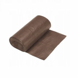 Worki na śmieci brązowe LDPE 240l - 10szt