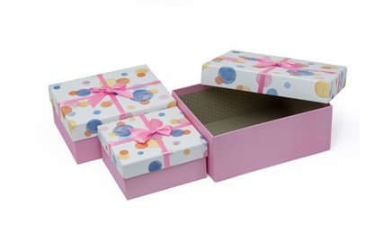 Zestaw Pudełek Różowych HL-020-PINK (3 szt)