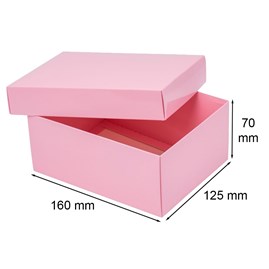 Pudełko Laminowane 160x125x70mm Różowe