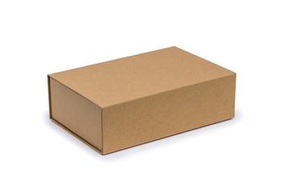 Pudełko Magnetyczne Kraft Prążek 300x200x90mm Pudełko Prezentowe