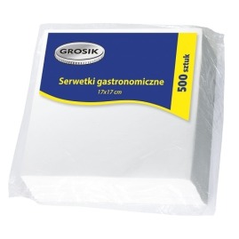 Serwetki gastronomiczne gładkie 17x17cm 500szt.
