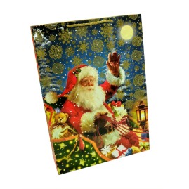 Torba Świąteczna MIX 345x130x480 K5 Mikołaj10szt