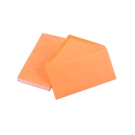 Koperty ozdobne DL Pomarańczowe 220x110mm 50 szt.