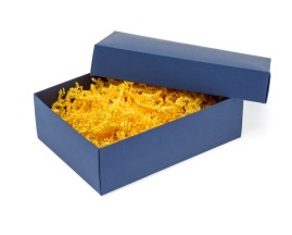 Pudełko ozdobne S 140x100x47mm Niebieskie A6