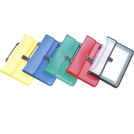 Teczka z rączką PP 2 kieszenie transparentny