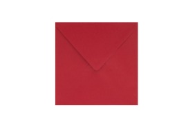 Kwadratowe Koperty K4 Perłowe Czerwone 120gsm 50szt