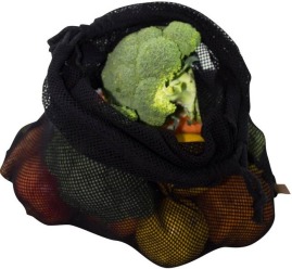 Worek z siatki 30x45 czarny 58g