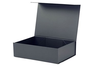 Pudełko Magnetyczne Grafitowe 350x250x100mm Karton Ozdobny Prezentowy