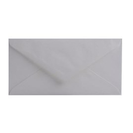 Koperty ozdobne DL Aqua Bianco 220x110mm 50szt