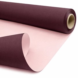 Papier pakowy kraft DUO śliwkowy pudrowy rolka 79 cm 40 m