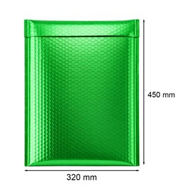 Koperta bąbelkowa metaliczna zielona K20 320x450mm