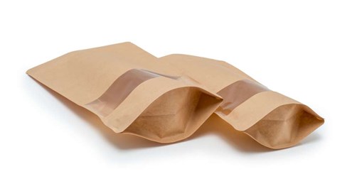 Doypack LIGHT KRAFT 100ml Małe Okno - 25 szt.