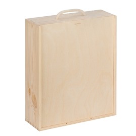 Drewniane pudełko na 3 butelki K-953