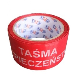 Taśma Bezpieczeństwa Czerwona 60yd/48mm