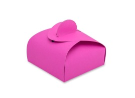 Pudełko ozdobne Prezent S 110x110x65mm Różowe