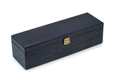 Drewniane pudełko na wino K-981 EX Niebieskie