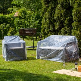 Folia ochronna na kanapę 3-os 304,8x137,2cm / 50um