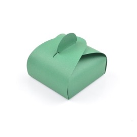 Pudełko ozdobne Prezent S 110x110x65mm Zielone