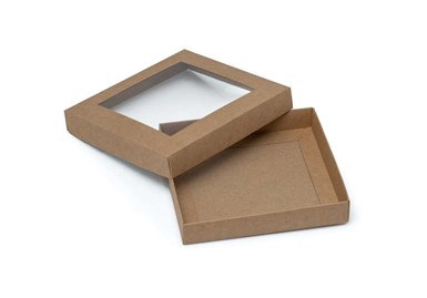 Pudełko ozdobne kraft 150x150x25mm z oknem