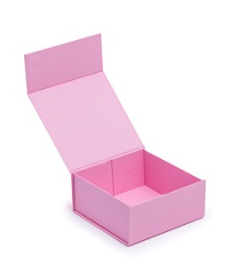 Pudełko Magnetyczne Różowe 200x200x90mm Kwadratowe Pudełko Prezentowe