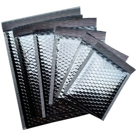 Koperty bąbelkowe metaliczne C13 czarna 100szt