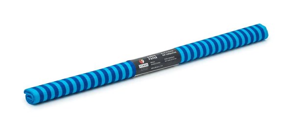 Bibuła Marszczona 50x200cm Paski Niebieskie