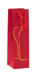 Torba Lux H-stamp na butelkę Jednokolor. -12 szt