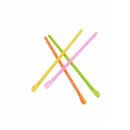Słomka łyżeczka 6x250mm Fluor mix 250szt.