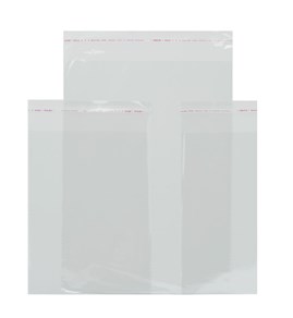 Torebki foliowe z klejem 25x25+5cm 100szt