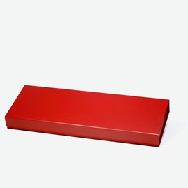 Czerwone pudełko magnetyczne składane F3 500x180x55mm do eleganckiego pakowania prezentów