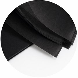 Bibuła 50x75 cm czarna 48 szt